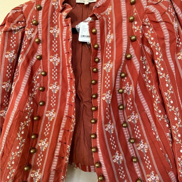Free People Rust Striped Jacket - Picture 3 of 7
